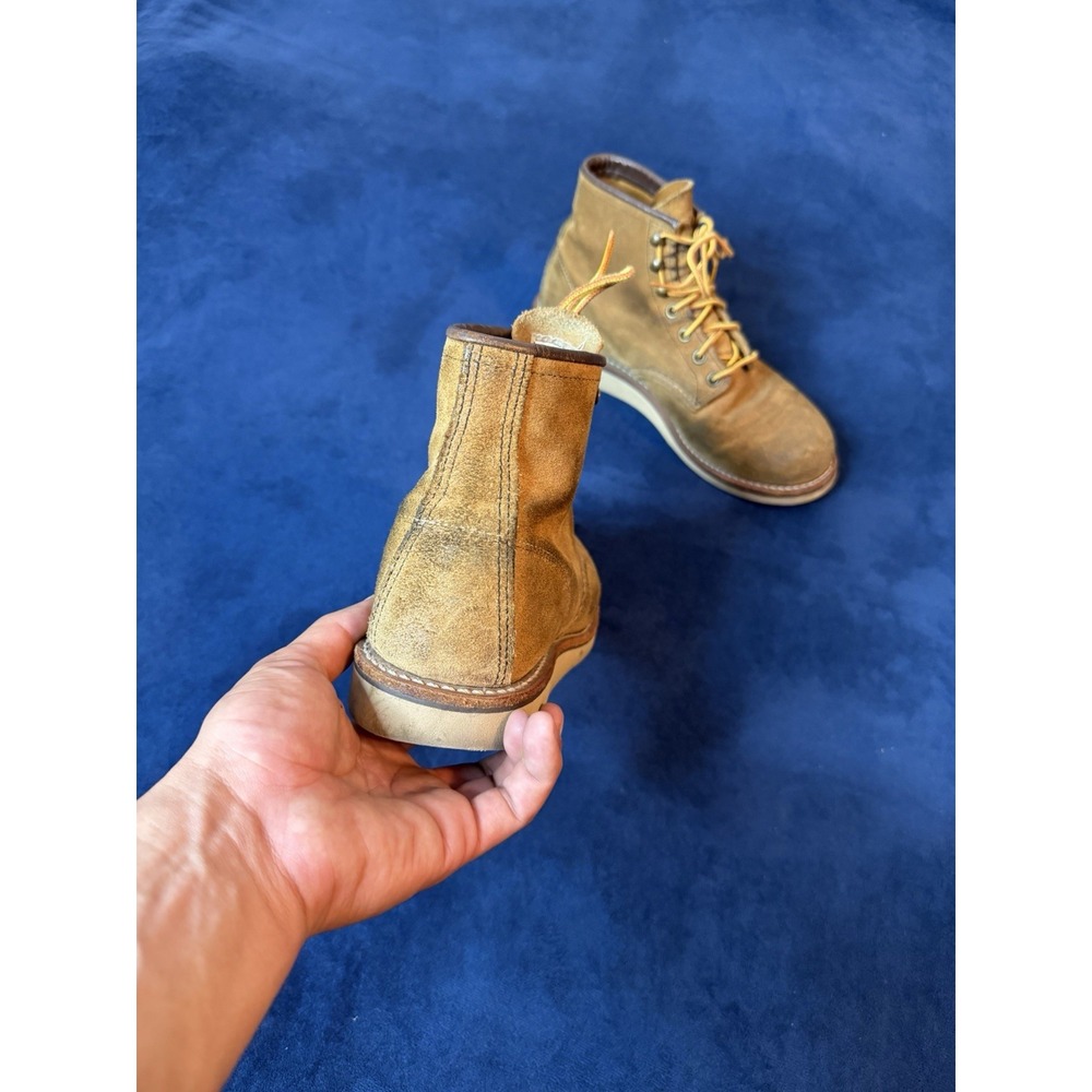 Vtg Red Wing Heritage Rover Boots Muleskinner Roughout Leather 2953 Mens 7.5D - Picture 7 of 15